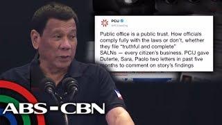 PCIJ to Pres. Duterte: 'Public office is a public trust' | ANC