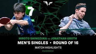 Hiroto Shinozuka vs Jonathan Groth | MS R16 | Saudi Smash 2024