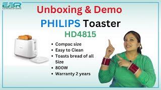 Philips HD4815/01 800 W Pop Up Toaster | Unboxing and Review | Electronicsbyraverz | Hindi