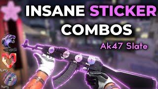 Most INSANE AK47 Slate Sticker Combos - CS2 2023