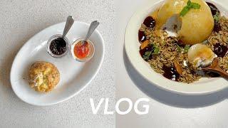 eng) korea cafe vlog, the hyundai seoul, lotte department store dongtan