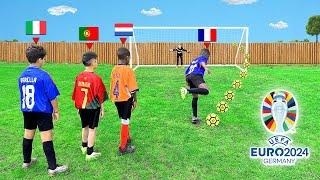 L'EURO 2024 aux PENALTY SEULEMENT !  (Mini Mbappé VS Mini Ronaldo en Finale)