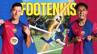  FC BARCELONA Players FACE OFF in EPIC FOOTBALL TENNIS Battles! 