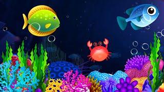 Lullabу and Calming Undersea Animation. Lullaby Aquarium . Soothing fishes. Baby Sleep Music.