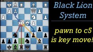 【Black Lion Lecture】vs 1.d4, attack the center pawn | Black Lion is available against 1.d4