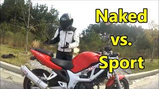 Naked vs Sport Motorcycles