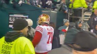 Eagles Fans Wave Goodbye To Trent Williams After He Gets Ejected  | 49ers Vs Eagles