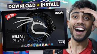 How to Install Kali Linux 2024.1 Version! New Wallpaper, Design & Apps Install Without Error