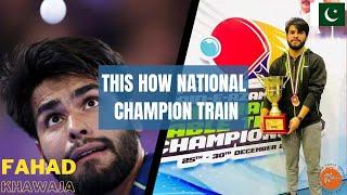 This is How Pakistan Table Tennis National Champion Train | Fahad Khawaja