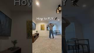 How to Fly in real life ️#funny #fly #hops #fun #viral #shorts