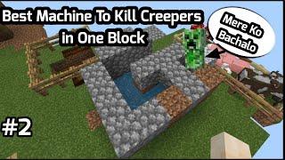 Best Machine to Kill Creepers in OneBlock | Harman Op Gaming |