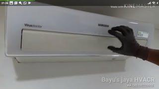 Buka cover indoor Ac yang paling ditakuti teknisi samsung virus doctor atau segitiga