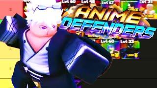 Roblox Anime Defenders - UPDATE 2 TIER LIST (All Units Ranked Best To Worse)