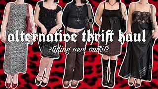 Alternative Thrift Haul | styling gothic, y2k pinterest outfits