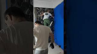Укладка 3 на1.5 метровый плитку. 3 га 1.5 метрлик плитка ёпиштириш жараёни