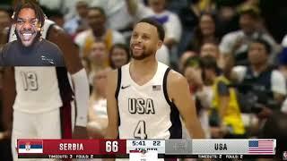 TEAM USA VS SERBIA (SHOWTIME) (steph curry game)