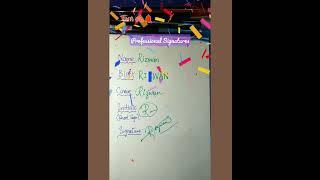 Rizwan name Signature style ️#shorts #ytshorts #signature