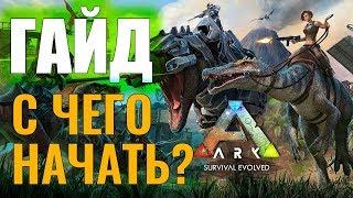 С ЧЕГО НАЧАТЬ? #ГАЙД ДЛЯ НОВИЧКОВ! Ark: Survival Evolved #1