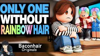 I Am The Only One Without Rainbow Hair | roblox brookhaven rp