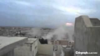 Syrian amateur video shows shelling of Idlib