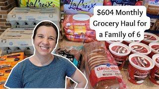 Monthly Grocery Shopping Haul for a Large Family of 6 | Grocery Budget 2023