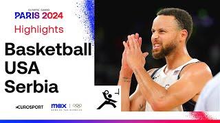 THRILLER IN PARIS!  | USA vs Serbia Men's Basketball Semi-Final Highlights | #Paris2024 #Olympics