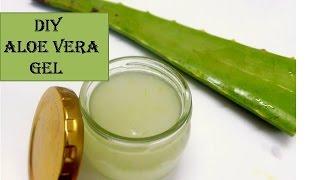 How to make Aloe vera gel in 5 minutes |  for skin & hair | starnaturlbeauties