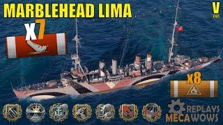 Marblehead Lima 7 Kills & 112k Damage | World of Warships Gameplay