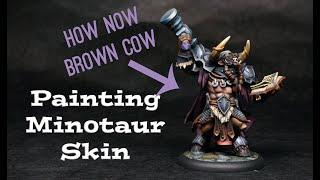 Painting Minotaur Skin - Brown Skin & Fur Painting Tutorial