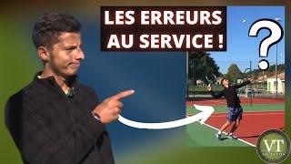 4 ERREURS AU SERVICE AU TENNIS !  ( À ne pas faire ! )