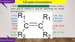 Geometrical Isomerism in Double bonds and Cycloalkanes (cis-trans and E-Z notations) CYT100-S2-CH