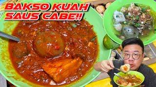 SEREM BANGET..!! BAKSO KUAH SAMBEL SUPER PEDAS DIJAMIN MULES..