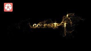 KineMaster Tutorial - How to Create an Opening Video (Gold Particles Text)