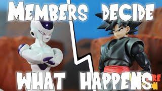 Goku Black VS Frieza - Members Decide What Happens - Dragon Ball Stop Motion part 1