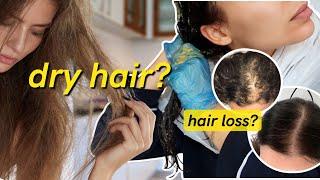 DIY Hair Mask and Hair Care Routine for Dry Hair and Hair Loss