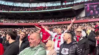 Take me home United Road song at Wembley | before the Coventry semi final