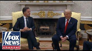 Trump holds meeting with NATO leader Mark Rutte