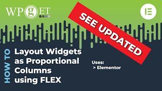 Elementor Widgets as Columns with Flex Grow