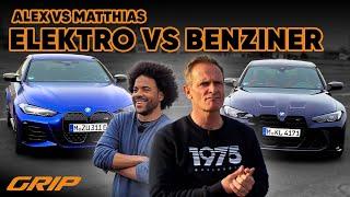 Highlight für BMW-Fans: i4 M50 vs. M3 Competition  | GRIP