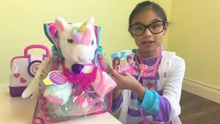 Disney Doc McStuffins with Barbie Pet Unicorn Doctor | Toys Academy