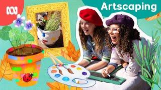 Turning a garden into art!  | Gardening Australia Junior | ABC Kids