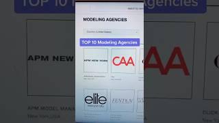 Top 10 modeling agencies