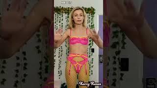 Transparent Lingerie Set  Lingerie Try On  Haul Kerry Renee #shorts #lingerieawesome #haulshorts