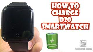 HOW TO CHARGE D20 SMARWATCH | TUTORIAL | ENGLISH