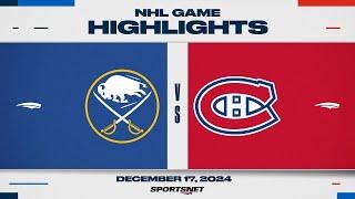 NHL Highlights | Sabres vs. Canadiens - December 17, 2024