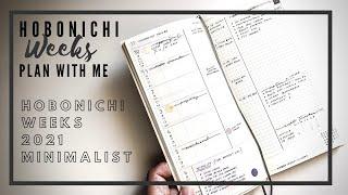 Hobonichi Weeks 2021 Plan With Me | minimalist & functional | paperjoyph