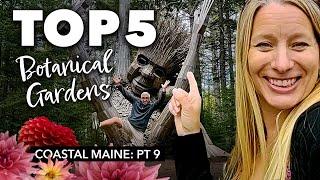 Trolls at the Coastal Maine Botanical Garden & TOP 5 gardens in the US list (Boothbay, Maine)