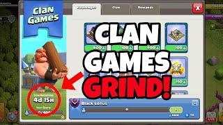  LIVE - SOLO GRIND 0 to 50,000 CLAN GAMES SPEEDRUN - Clash of Clans