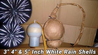 Ital. White Rain Shell Comparsion 3" 4" & 5" Inch | Confronto Sfere effetto Pioggia Bianca [Full HD]