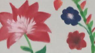 make a flower with fabric painting like it and subscribe my channel